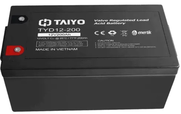 #22 - BATERIA TAIYO AGM 12V – 200 Ah- USO SOLAR